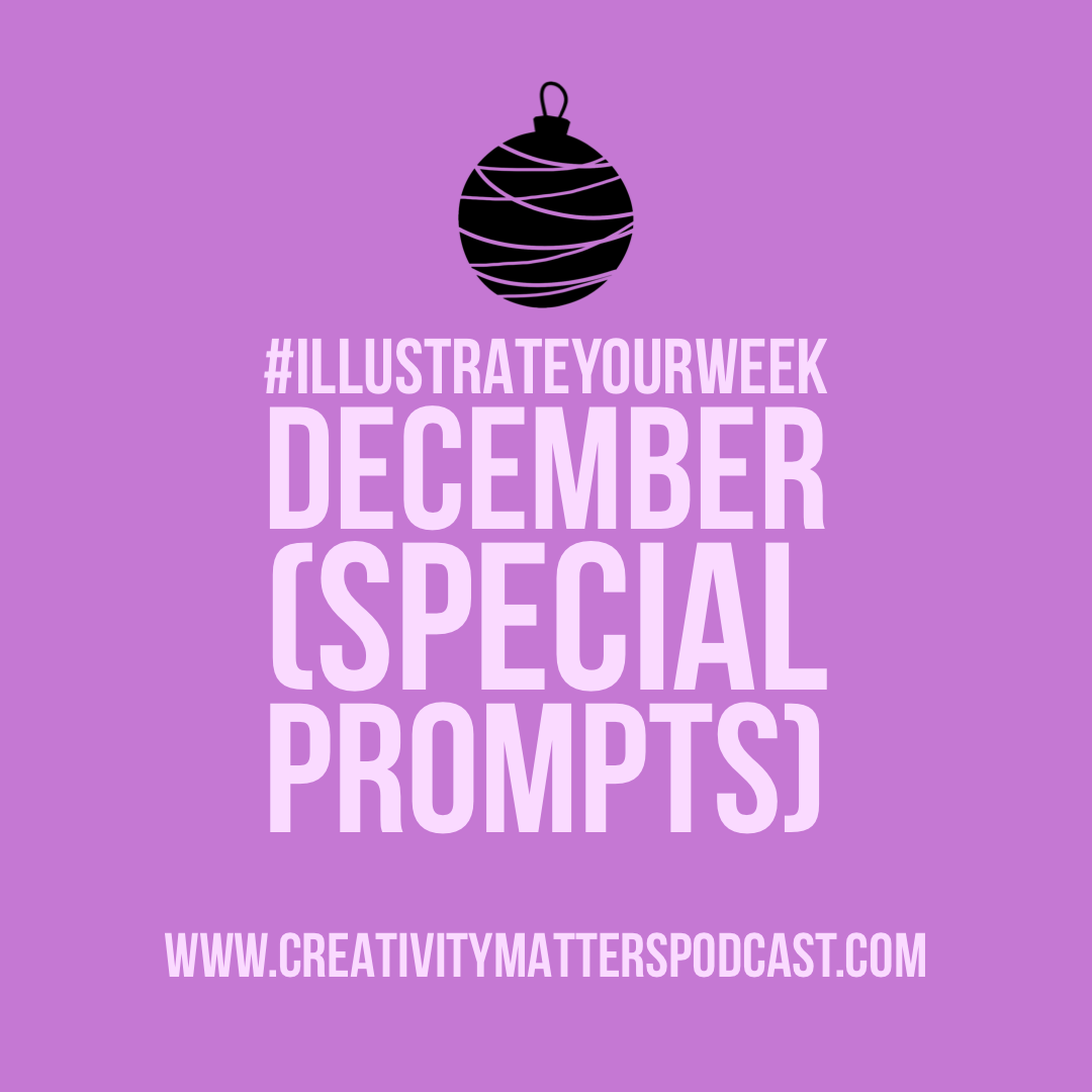 IllustrateYourWeek Prompts for December Thumb